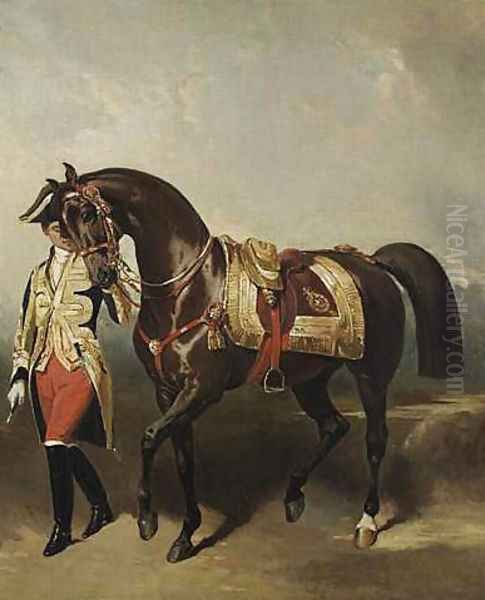 Lisa, jument favorite de Napoléon III Oil Painting by Alfred Dedreux