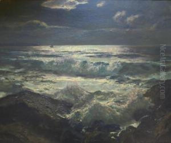 Olsson Oil Painting by Julius Olsson