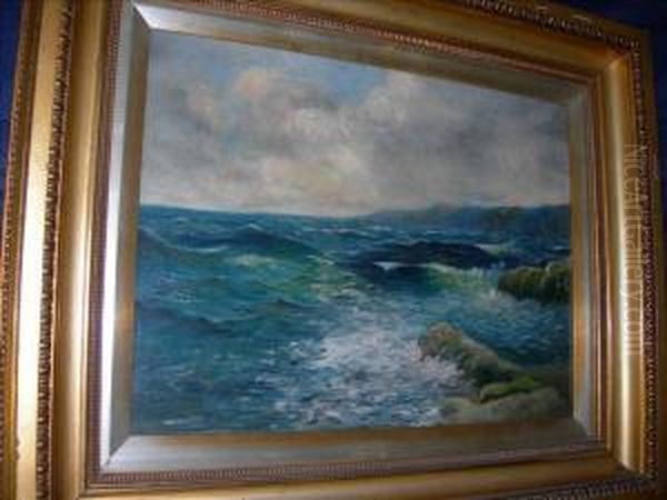 Seascape Oil Painting by Julius Olsson