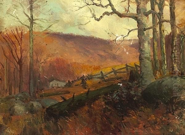 April Morning In The Catskill Mountains Oil Painting by Julian Onderdonk