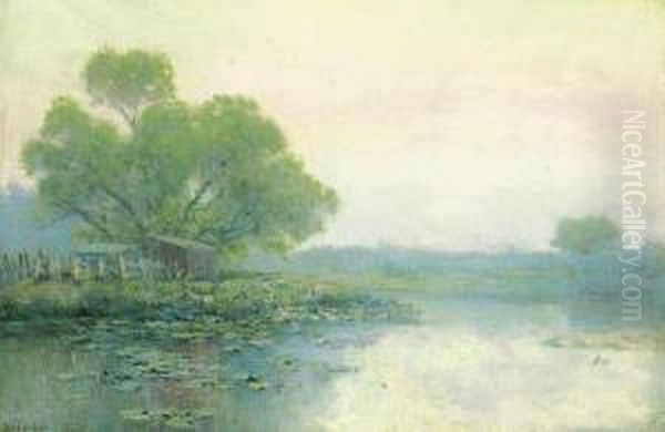 Morning On The Pond Oil Painting by Julian Onderdonk