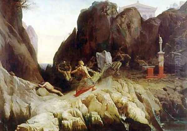 The Wrath of Orestes Oil Painting by Blaise Alexandre Desgoffe