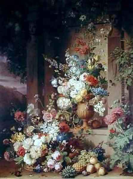 The Tomb of Julie Oil Painting by Jan Frans Van Dael