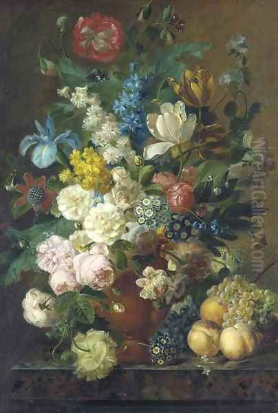 Roses Oil Painting by Jan Frans Van Dael