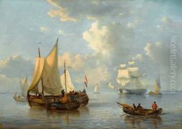 Marine. Oil Painting by George Willem Opdenhoff