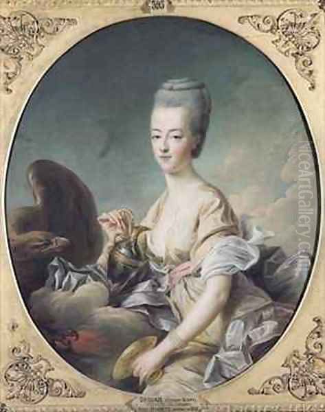 The Dauphiness Marie Antoinette 1755-93 as Hebe Oil Painting by Francois-Hubert Drouais