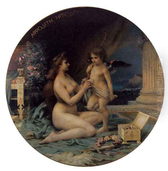 Aphrodite and Eros I Oil Painting by Henri Camille Danger