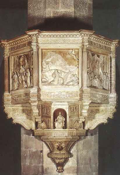 Pulpit Oil Painting by Benedetto Da Maiano