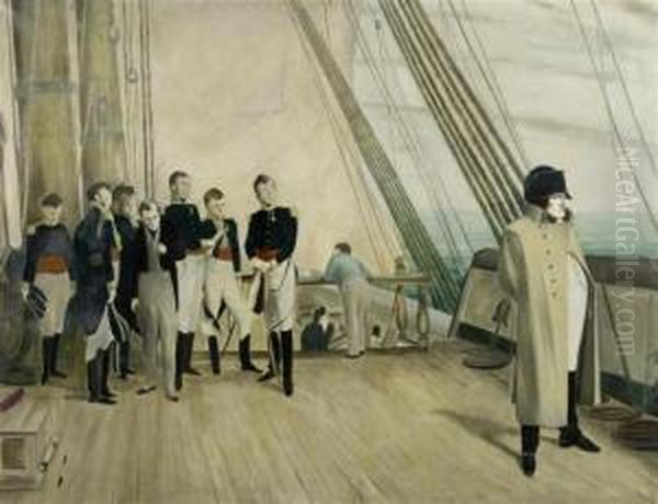 Napoleon On Board The Bellerophon Oil Painting by Sir William Quiller-Orchardson