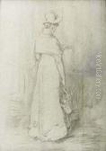 Study Of A Standing Lady Oil Painting by Sir William Quiller-Orchardson