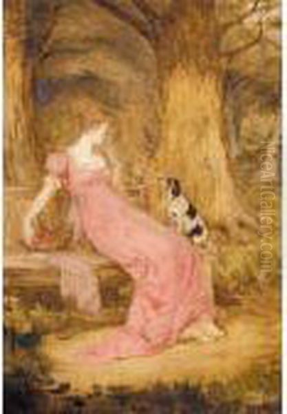 A Woodland Tryst Oil Painting by Sir William Quiller-Orchardson