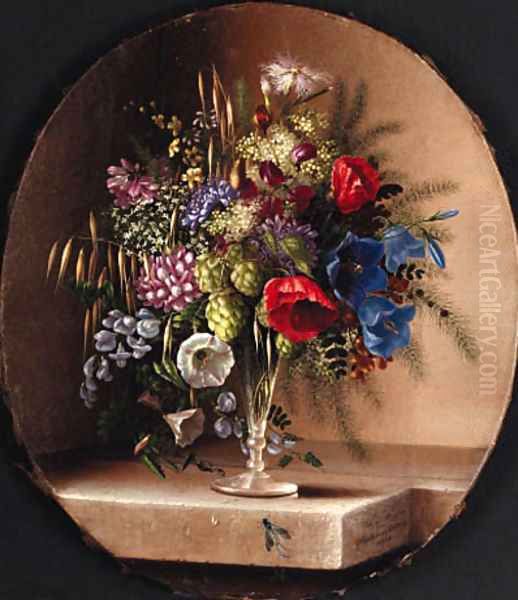 Bouquet Oil Painting by Adelheid Dietrich