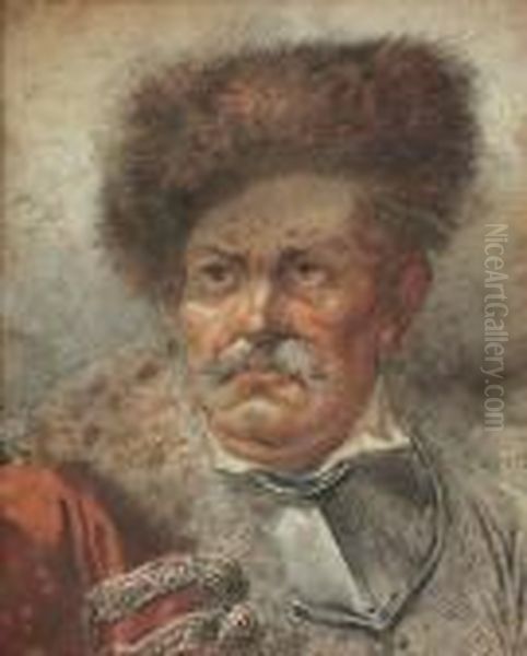 Portret Szlachcica Oil Painting by Aleksander Orlowski