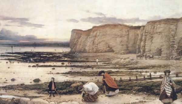 Recollection of Pegwell Bay Oil Painting by William Dyce