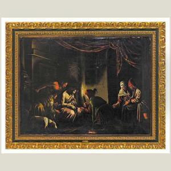 Aparicion De Cristo Resucitado Oil Painting by Pedro De Orrente