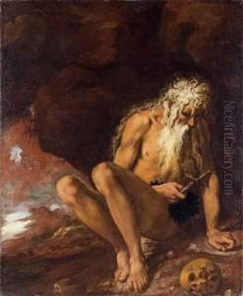 Saint Jean Chrysostome Oil Painting by Pedro De Orrente