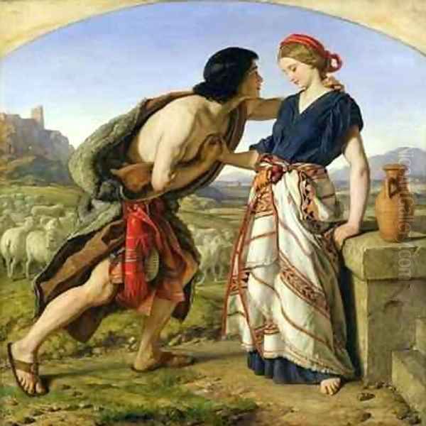 The Meeting of Jacob and Rachel Oil Painting by William Dyce