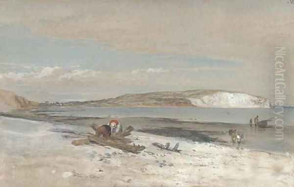 Culver Cliffs, Isle of Wight Oil Painting by William Dyce