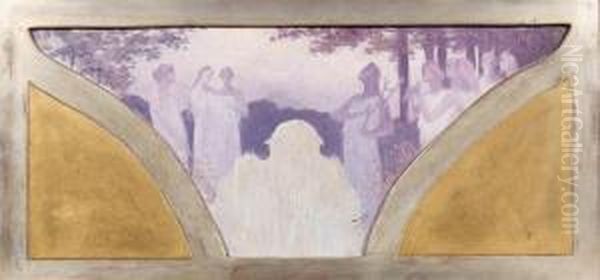 Les Muses Oil Painting by Alphonse Osbert