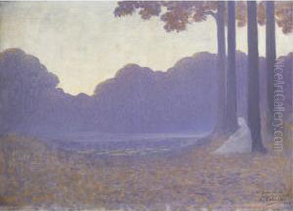 Soir D'automne Oil Painting by Alphonse Osbert