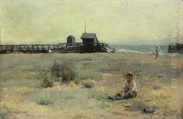 A Day At The Beach Oil Painting by Walter Frederick Osborne