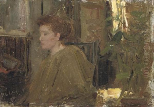 A Pensive Moment Oil Painting by Walter Frederick Osborne