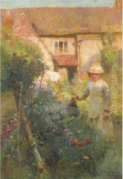 The Garden Oil Painting by Walter Frederick Osborne