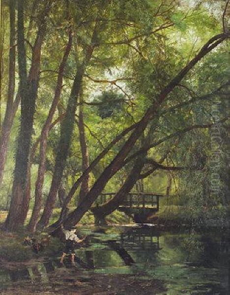 A Glade In The Phoenix Park Oil Painting by Walter Frederick Osborne