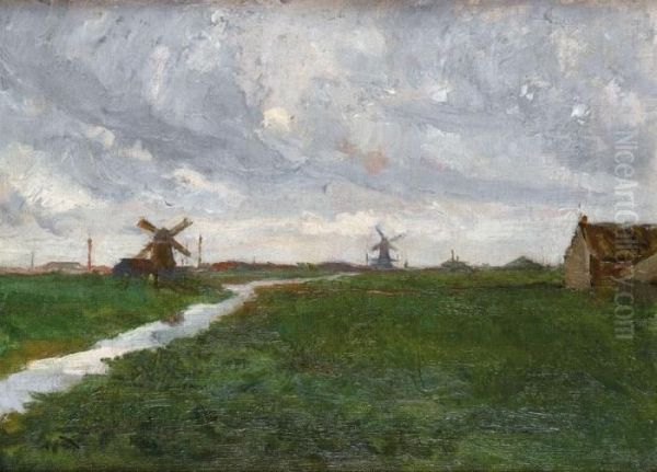 Zaandam Oil Painting by Walter Frederick Osborne