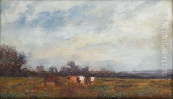 Landscape With Cows Oil Painting by Walter Frederick Osborne