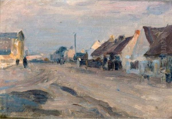 Study Of A Village Oil Painting by Walter Frederick Osborne