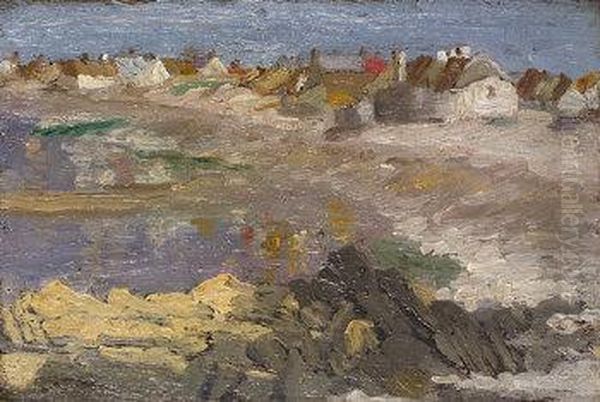 Connemara Cottages Oil Painting by Walter Frederick Osborne