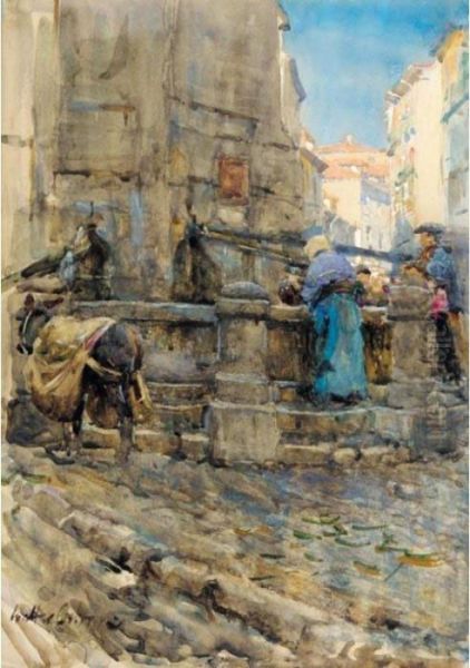 The Well Oil Painting by Walter Frederick Osborne