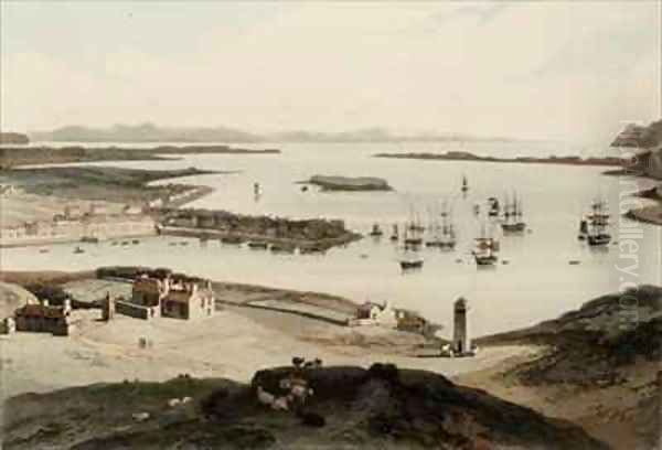 Stornaway on the Isle of Lewis Oil Painting by William Daniell RA