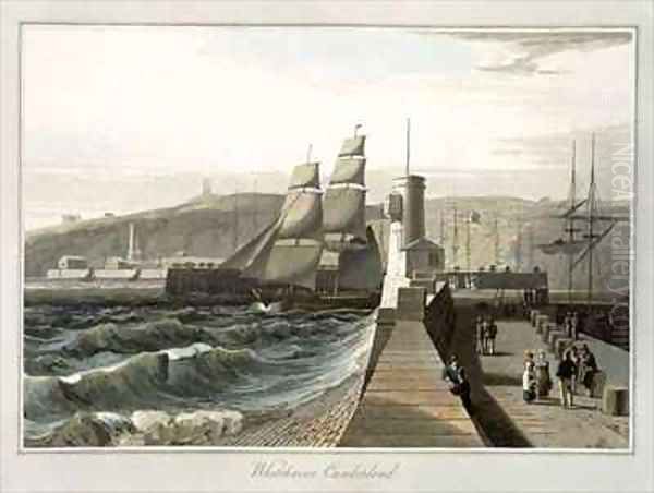 Whitehaven Cumberland Oil Painting by William Daniell RA