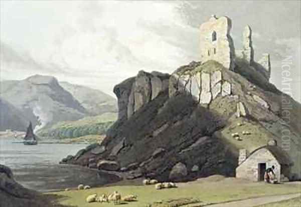 Arros Castle Isle of Mull Oil Painting by William Daniell RA