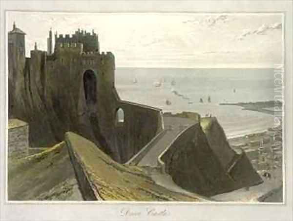 Dover Castle Oil Painting by William Daniell RA