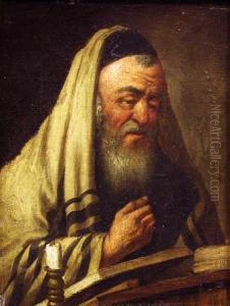 Praying Jew Oil Painting by Carl Ostersetzer