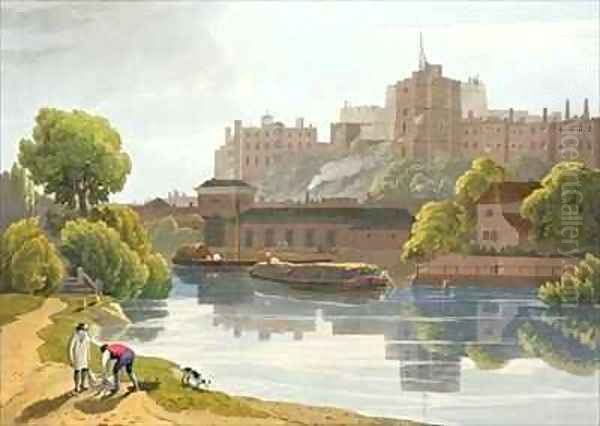 Windsor Castle Oil Painting by William Daniell RA