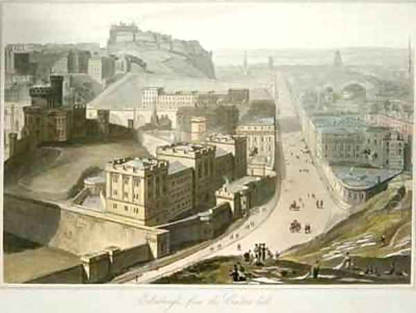 Edinburgh Oil Painting by William Daniell RA