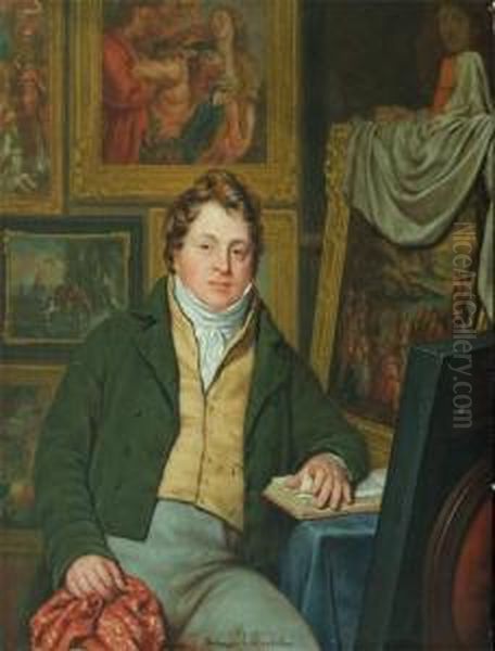 Portrait D'un Collectionneur Oil Painting by Ferdinand de Braekeleer