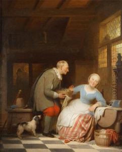 The Rejected Gift Oil Painting by Ferdinand de Braekeleer