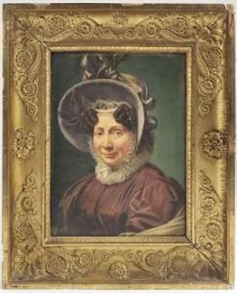 Femme Au Chapeau Oil Painting by Ferdinand de Braekeleer