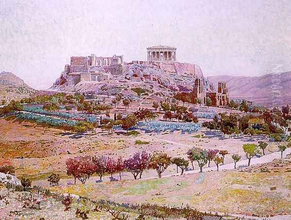 Acropolis Oil Painting by Charles Gifford Dyer