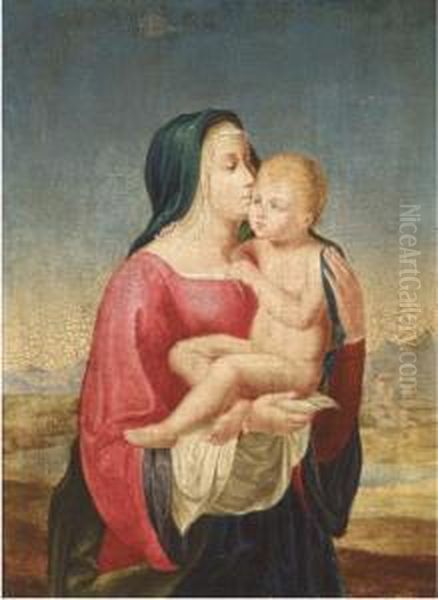 The Virgin And Child Oil Painting by Johann Friedrich Overbeck