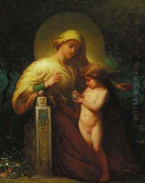 Madonna and Child Oil Painting by Elliott Dangerfield