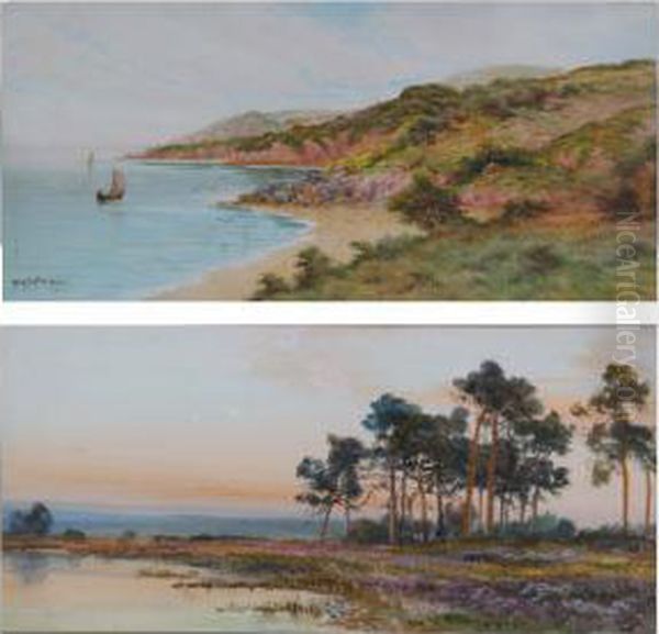 Coastal Scene Oil Painting by George Oyston