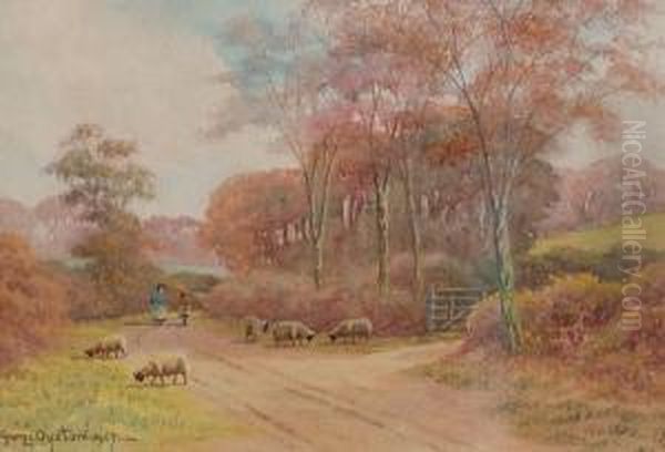 Horsell Common, Near Dorking, Surrey Oil Painting by George Oyston