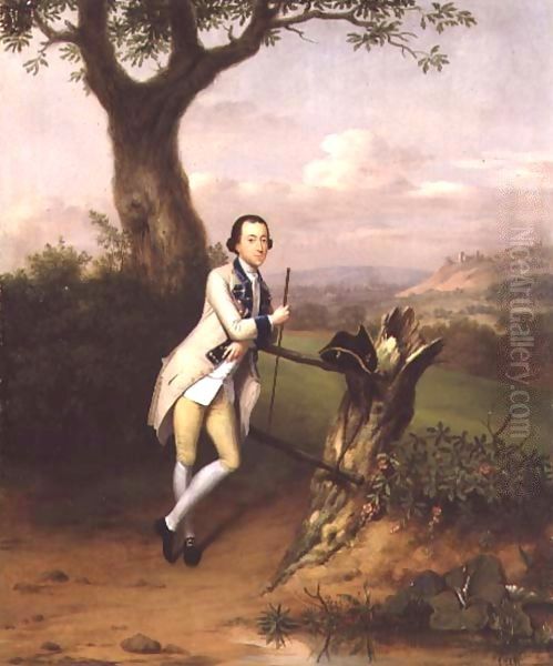 Sir John Van Hatten Oil Painting by Arthur Devis