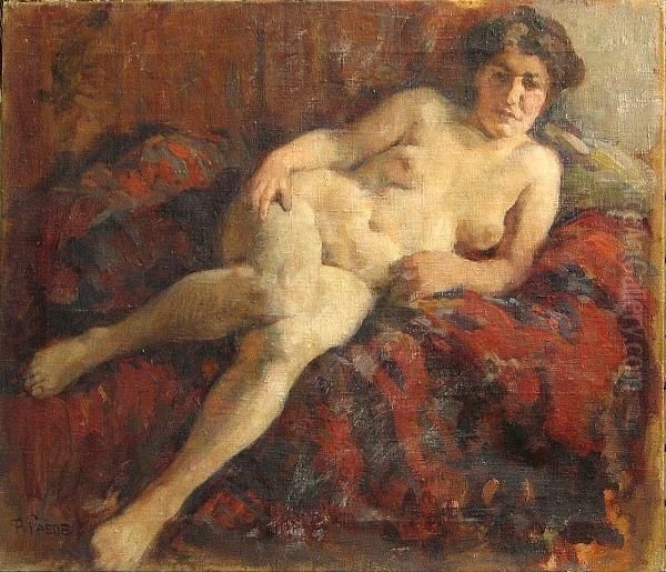 Reclining Nude Oil Painting by Paul Paede